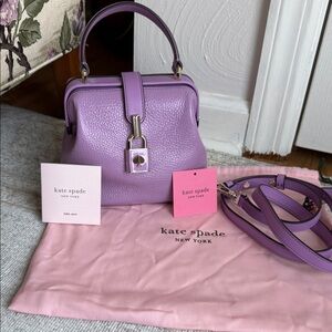 kate spade Lilac Pebbled Leather Top-Handle Satchel